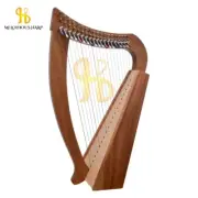 19 String Lever Harp Baby Harp Handcrafted Mahogany Wood Celtic Music Irish Harp