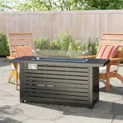 Steel Propane Fire Pit Table w/ Cover