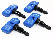 4 2005-2019 TPMS Tire Pressure Sensors Jeep Gloss Black Aluminum Valve Stems