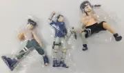 (3) 2004 Naruto 2" Sasuke Tem Tem Neji Anime Figure Gashapon