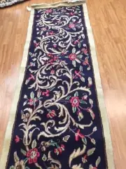 2'4" x 6'9" New Modern Indian Floor Runner Oriental Rug - Hand Made - 100% Wool