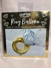 Ring Balloon ~ Gold 32” Foiled Ring