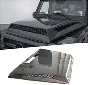Compatible for Mercedes Benz G-CLASS W463 G500 G550 G55 G63 AMG 04-17 Carbon Fiber Front Engine Hood Vent Cover Car Bonnet Cap Car Styling(Double-sided carbon)