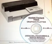 HP 7550A GRAPHICS PLOTTER Operating Programming Service Manuals 3-vols