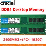 Crucial DDR4 8GB 2400Mhz PC4-19200 288pins Desktop Memory Dimm Ram 2X4GB