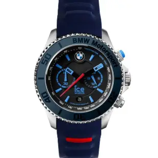 【Ice-Watch】BMW系列 經典限量款 兩眼計時腕錶53mm(深藍色)