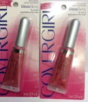 LOT OF 2 - CoverGirl LIMITED EDITION glossslicks lip wand PIXIE PEACH Lip Gloss