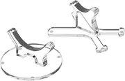 Aymzbd 2X Baseball Bates Rack Suporter Rack for Garage for Multifunctional Memories of Acrylic Ornaments of Acrylic Desktop Ornaments