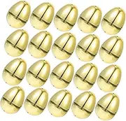 Alipis 20pcs Golden Open Easter Egg Easter Egg Stuffers Easter Eggs Filled with Eggs Paint Egg Egg Filler Basket for Easter Empty Easter Fillable Eggs Wrapping Boxes Plastic