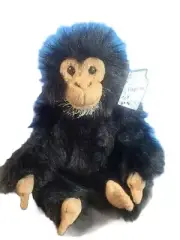 Aurora Flopsies Chuma Monkey 14" Black Brown Plush Stuffed 31063 Soft Toy NEW