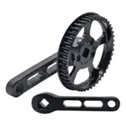 46T Mountain Bike Square Hole Crank 120mm For Folding Bike Single Speed Bicycles