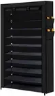 Portable 10 Tier Shoe Rack Storage Cabinet Organiser Wardrobe Cover (Black)