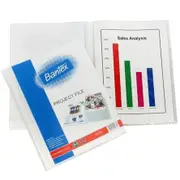 Bantex Project File 20 Pocket A4 Clear/White