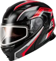 G-Max M20139157 MD-01S Transistor Helmet with Dual Lens XL Black