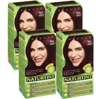 在飛比找ETMall東森購物網優惠-NATURTINT赫本染髮劑 4M深棕紅色(4盒組)