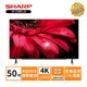 贈商品卡500+HDMI線 SHARP 夏普50吋4T-C50FL1X 4K連網電視