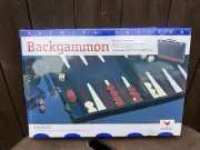 CARDINAL USA Vintage Full Size Backgammon in Leatherette Case - Brand New (S)