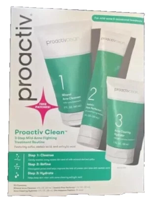 ProactivClean 3-Step Mild Acne-Fighting Treatment Routine ~ New In Box