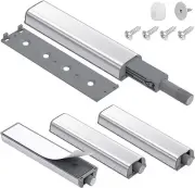 4 Pack Magnetic Push Latches for Cabinets Push to Open Door Latch Heavy Duty Tou