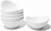 Sauce Dish - Dipping Bowls Set, White Porcelain Dipping Sauce Bowls/Dishes for Soy Sauce, Ketchup, BBQ Sauce or Seasoning- 1 Oz,Set of 6,D1