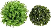 2pcs Eucalyptus Grass Artificial Decorative Balls for Wedding Scene Decor Elegant Fake Adornment Appearance for Home and Party Decoration