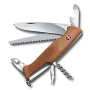 Victorinox Ranger Wood 55 Swiss Army Knife - Brown