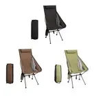 Folding Chair High Back Breathable Beach Chair for Travel Lawn Outside
