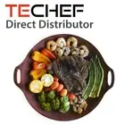 TECHEF - 14-inch Nonstick Round Griddle Grill Pan for Korean BBQ
