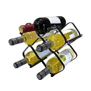Wine Racks 6 Bottles Wine Bottle Holder, Countertop or Wall Mounted for Wine ...
