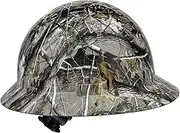Full Brim Hard Hat - OSHA Safety Helmet Durable Lightweight Carbon Fiber Hard Hat, 6-Point Ratchet Suspension Protective Gear for Men and Women