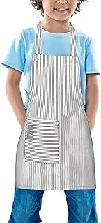 [TeddSnow] Kids Apron, Toddler Cotton Adjustable Bib Chef Apron with Pocket, For Children Age 2 to 5 years, Boys Girls