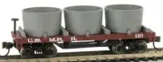 Bachmann 15554 N Old-Time Water Tank Car US Military Railroad