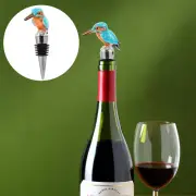 Creative Enamel Magpie Wine Bottle Stopper Kingfisher Preservation Bird