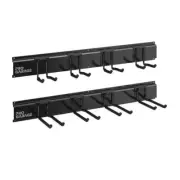 ClosetMaid Track Systems 8.66"L Storage System Rails Steel in Black (2-Pack)