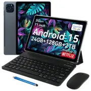 Tablet 11 Inch Android 15 Tablets T90, 1920 * 1200 FHD Display, 24GB RAM 128G...