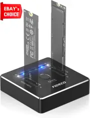 M.2 NVMe SATA SSD Cloner Dock USB 3.2 Gen 2 20Gbps Dual Enclosure Offline Clone