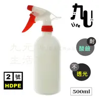 在飛比找樂天市場購物網優惠-【九元生活百貨】台灣製清潔噴瓶/500ml 耐酸鹼 不透光 