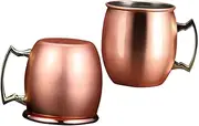 OFFSCH Mini Moscow Mule Cup 2pcs Stainless Steel Drinking Cup for Bar Use Outdoor Parties