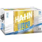Hahn Ultra Zero Carb Bottles 330ml x 24 Case