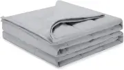 Weighted Blanket for Adults (Grey,60"X80",15Lbs) Queen Size Cooling Breathable H