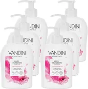 6 x Nutri Liquid Soap Dispenser with Peony Blossom Fragrance 300 ml - Made in Germany Dispenser Soap Vegan - Hand Soap Liquid Cleans Gently - Hand Wash Soap for Nourished Hands