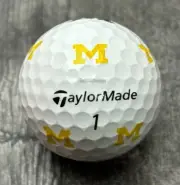 (1) Taylormade TP5 Pix Michigan Wolverines NCAA New v3 Golf Ball
