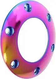 Colorful Steering Wheel Horn Button Cover Durable Adapter Spacer Ring Easy Tool Installation Enhances Driving Experience Fit for Car Steering Wheels