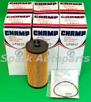 Case of 6 Engine Oil Filters CHAMP LP2017 For 03-10 FORD 6.0 6.4 DIESEL, CH9549 (for: Ford)