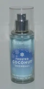 1 BATH & BODY WORKS FROSTED COCONUT SNOWBALL FRAGRANCE MIST SPRAY TRAVEL SIZE