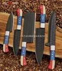 Hand Forged Powder Coated Steel Full Tang Chef Set Dining Set Kitchen Knife
