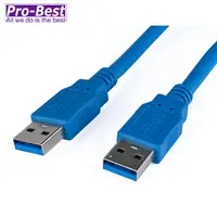 在飛比找PChome24h購物優惠-PRO-BEST USB3.0 A公A公傳輸線,長度3米