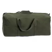 Large Olive Cotton Canvas Tool Carry Bag - Camping Peg and Ropes Bag 74cm