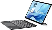 2-in-1 Tablet with Windows 11 and Keyboard, 11.6 Inch Laptop, Celeron J4125, 6GB RAM, 128GB SSD, FHD IPS 1920x1080, 2.4G+5G Wi-Fi, Bluetooth, Type-C, HDMI, QWERTY