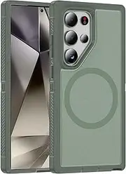 [RUNGOS] Heavy Duty Magnetic for Samsung S23 Ultra Case MagSafe [Strong Magnetic] Dual-Layer Rugged Protection Case for Samsung Galaxy S23 Ultra Case, 15Ft Military-Grade Shockproof Bumper Phone Cover